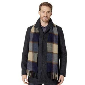 Tommy Hilfiger Melton Wool Walking Coat and Scarf set Navy (NWT)